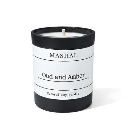 Oud and Amber Scented Candle