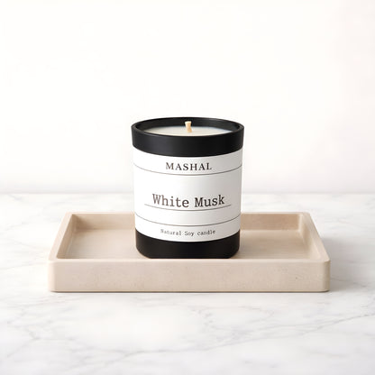 White Musk Scented Candle