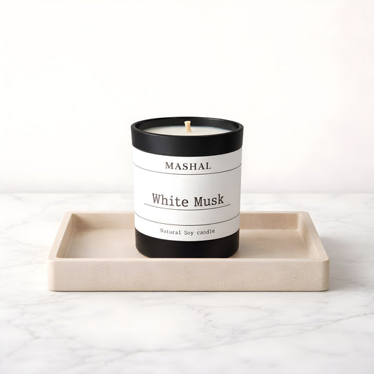 White Musk Scented Candle